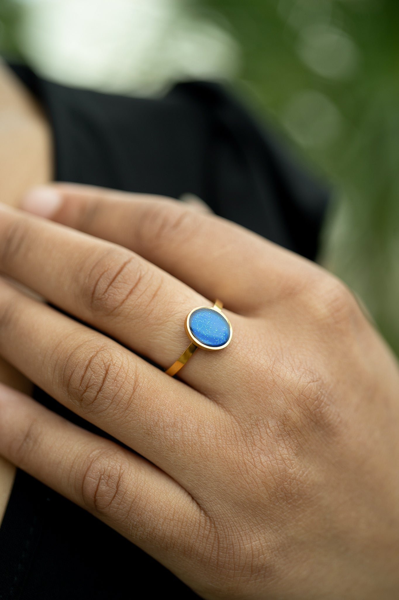 18k Gold PVD Stainless Steel Mood Ring / CFR7041