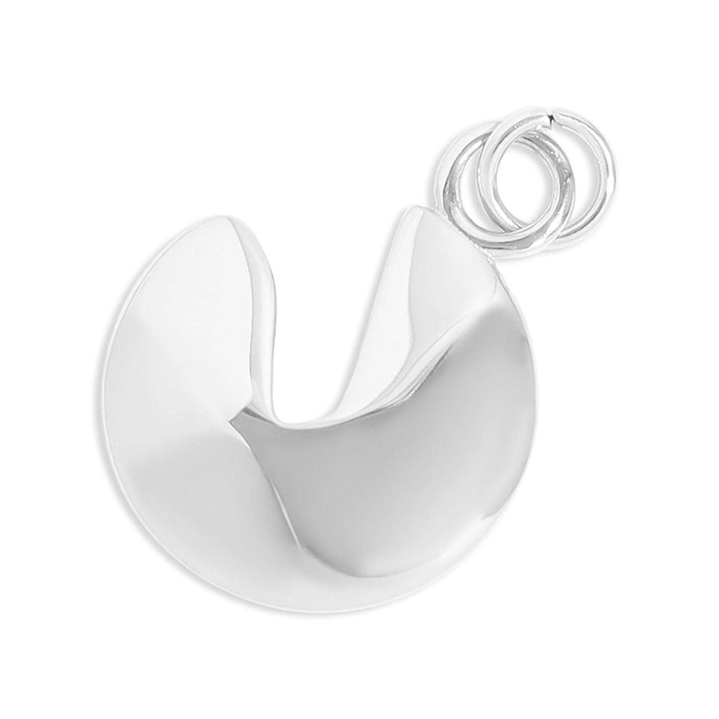 18K Gold PVD Stainless Steel Fortune Cookie Charm / PDL0194