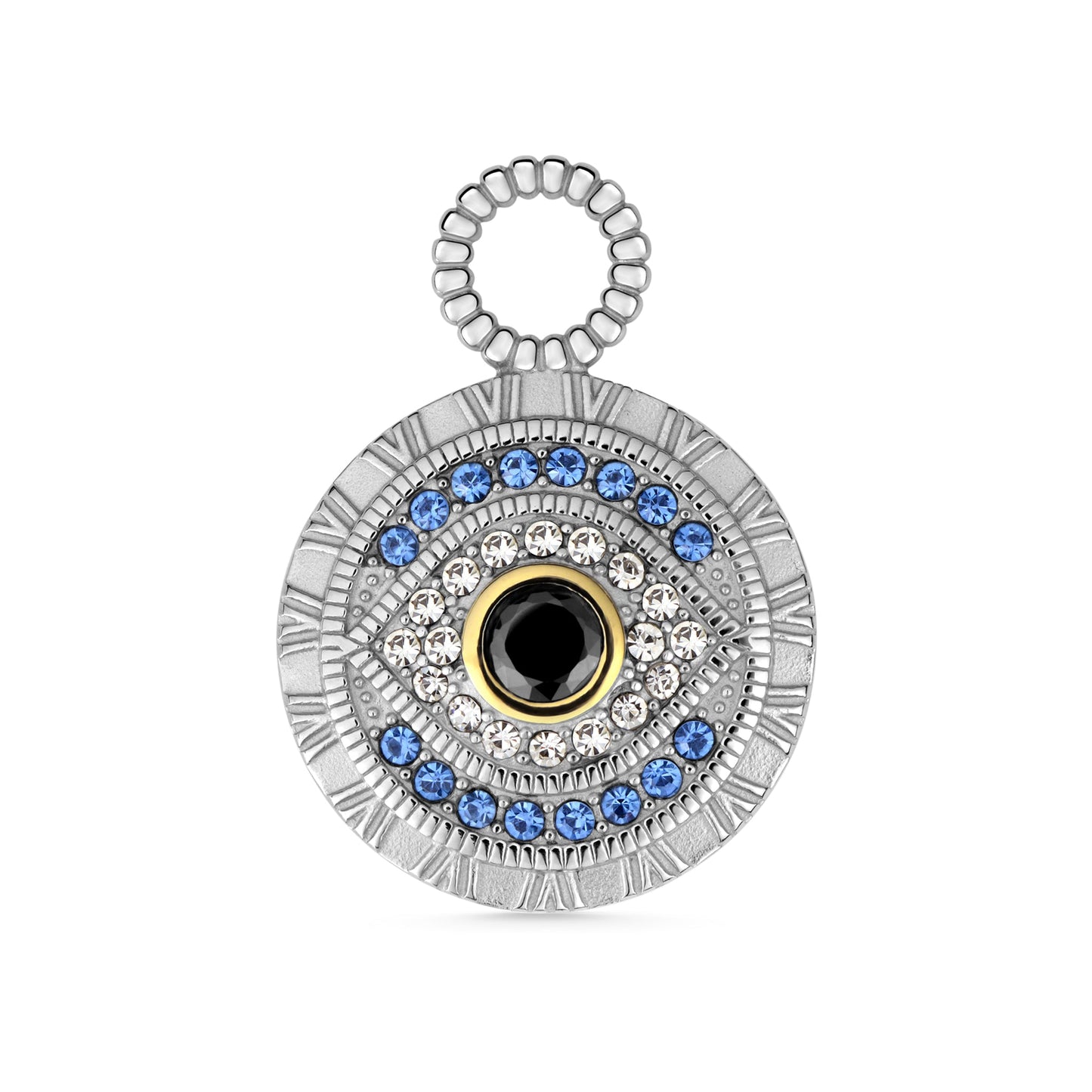 Stainless Steel Evil Eye CZ Pendant / PDJ5008