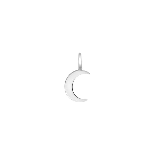 Permanent Jewelry .925 Sterling Silver Half Moon Charm / PMJ3003
