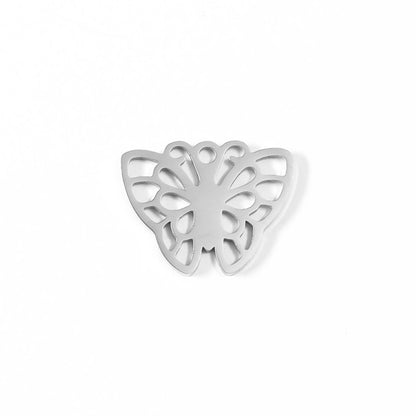 18K Gold PVD Stainless Steel Butterfly Charm / PDL0083