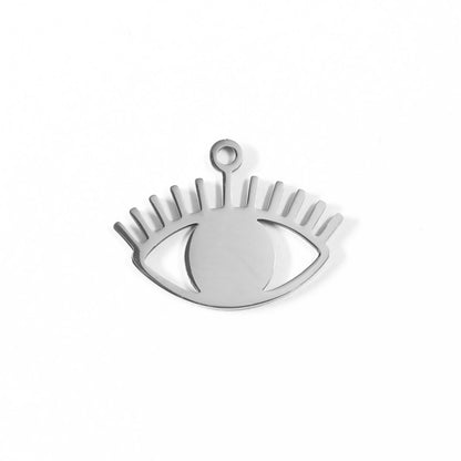 18K Gold PVD Stainless Steel Evil Eye Charm / PDL0039