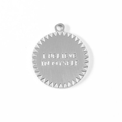 18K Gold PVD Stainless Steel "I Believe In Myself" Charm / PDL0021