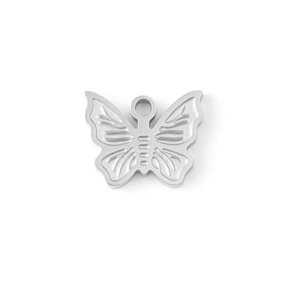 18K Gold PVD Stainless Steel Dainty Butterfly Charm / PDL0025