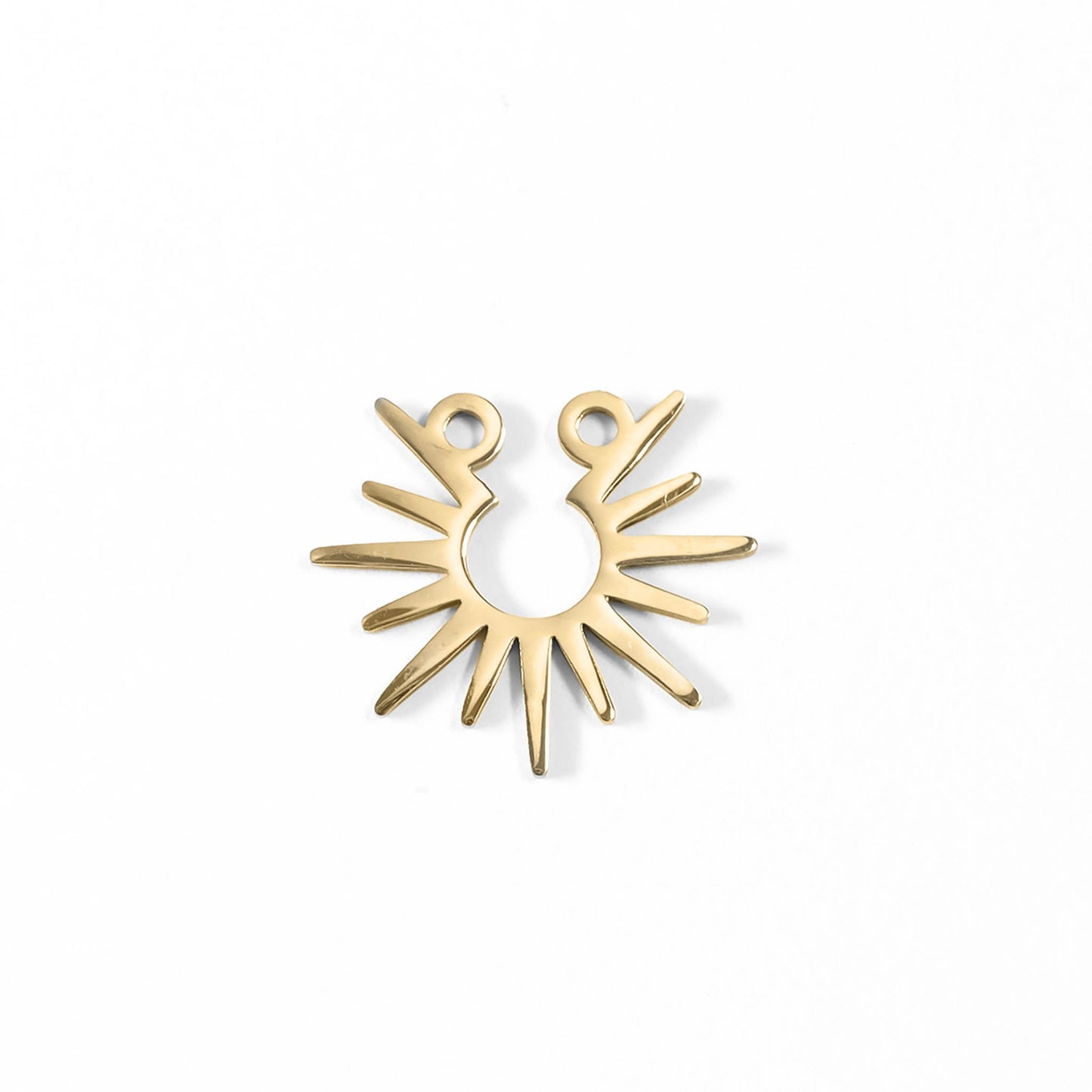 18K Gold PVD Stainless Steel Sun Charm / PDL0079