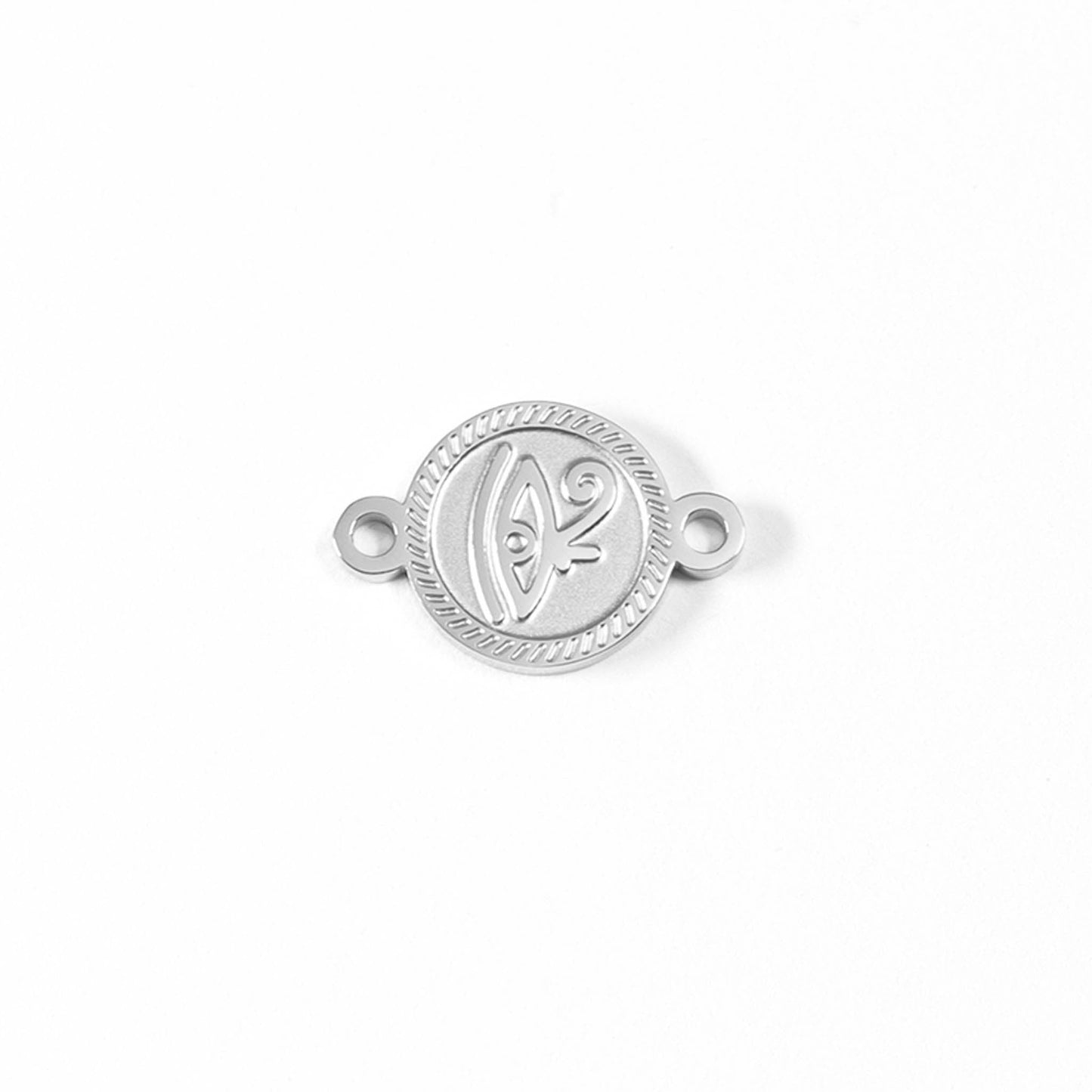18K Gold PVD Stainless Steel Eye of Horus Connector Charm / PDL0052
