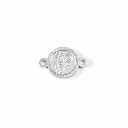 18K Gold PVD Stainless Steel Eye of Horus Connector Charm / PDL0052