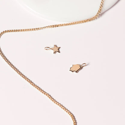 Permanent Jewelry 14K Solid Gold Star Charm / PMJ1016