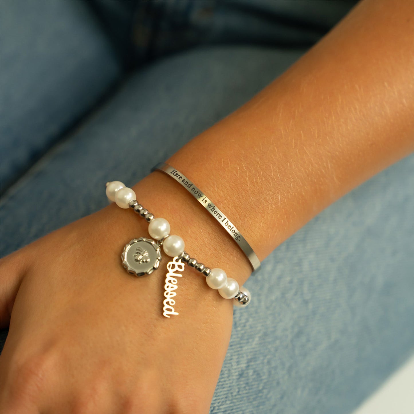 18K Gold PVD Stainless Steel Bee Pendant / PDL0295