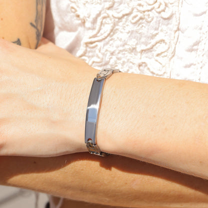 Stainless Steel Men's Blank Bracelet / BRJ2006