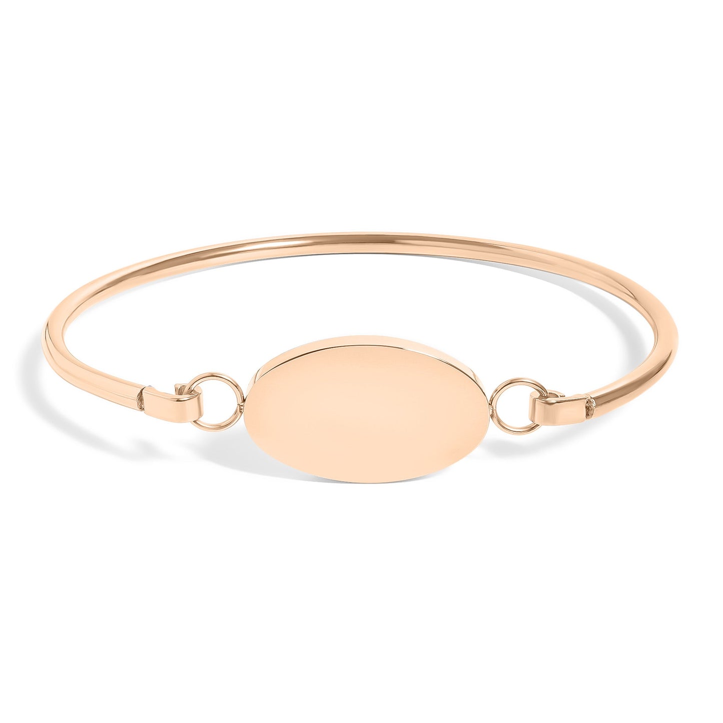 18K Gold PVD Stainless Steel Oval Engravable Bracelet / BRJ9073
