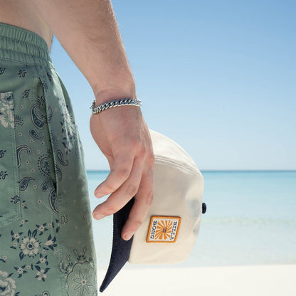 Stainless Steel Diamond Cut Curb Chain Bracelet or Anklet / BRJ9095