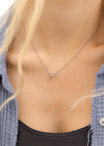 18K Gold PVD Stainless Steel Bow Connector Charm / PDL0142