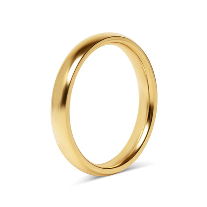 18K Gold PVD Stainless Steel Blank Ring / CFR0264