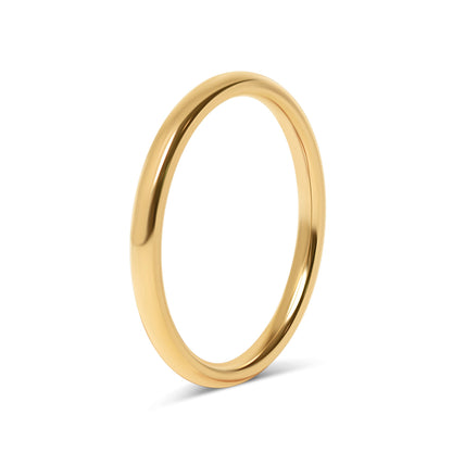 18K Gold PVD Stainless Steel Blank Ring / CFR0264