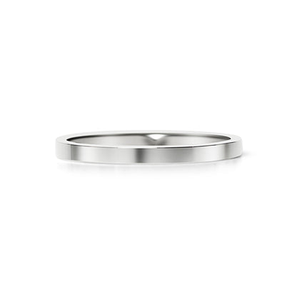 Stainless Steel Polished Flat Blank Ring / CFR7021