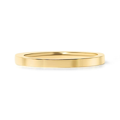 18K Gold PVD Stainless Steel Flat Blank Ring / CFR7025