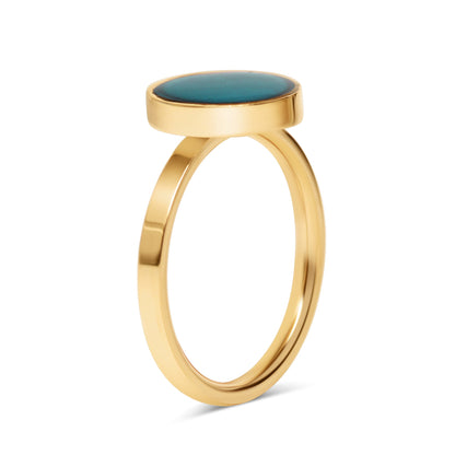 18k Gold PVD Stainless Steel Mood Ring / CFR7041