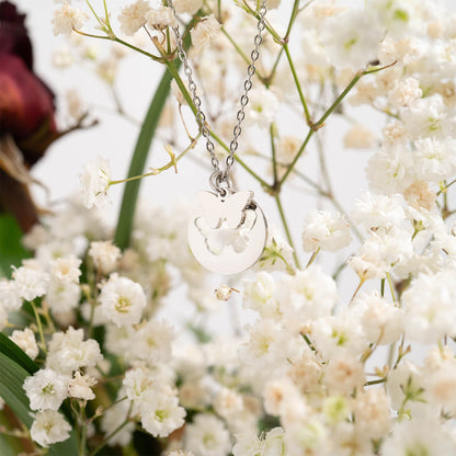 18K Gold PVD Stainless Steel Butterfly Cutout Necklace / CHN0074