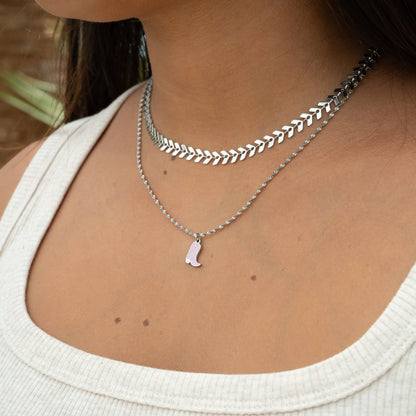 18K Gold PVD Stainless Steel Epoxy Pink Cowgirl Boot Charm / PDL0072