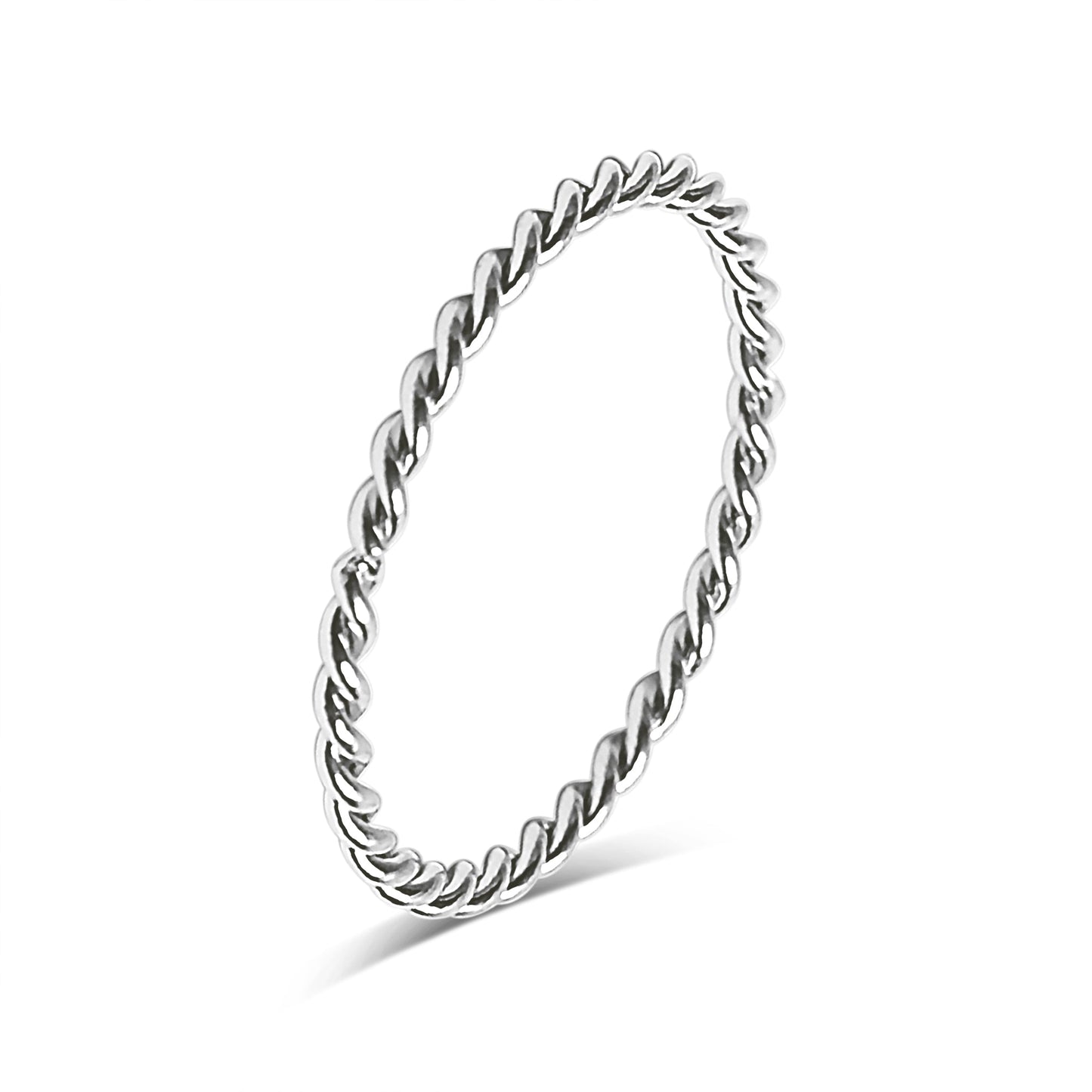18K Gold PVD Stainless Steel Braided Spacer Ring / CSR0001