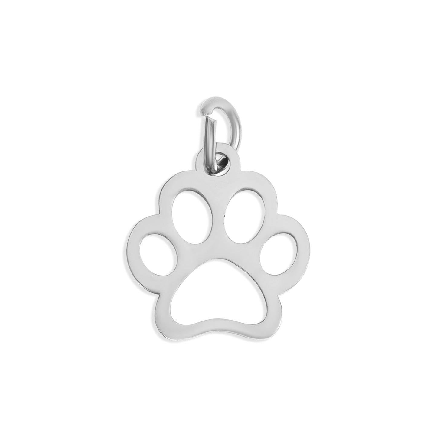 18K Gold PVD Stainless Steel Paw Print Charm / PDL0141