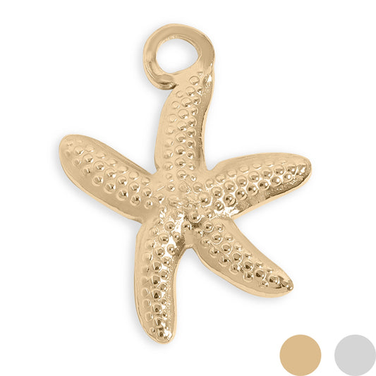18K Gold PVD Stainless Steel Starfish Charm / PDL0185