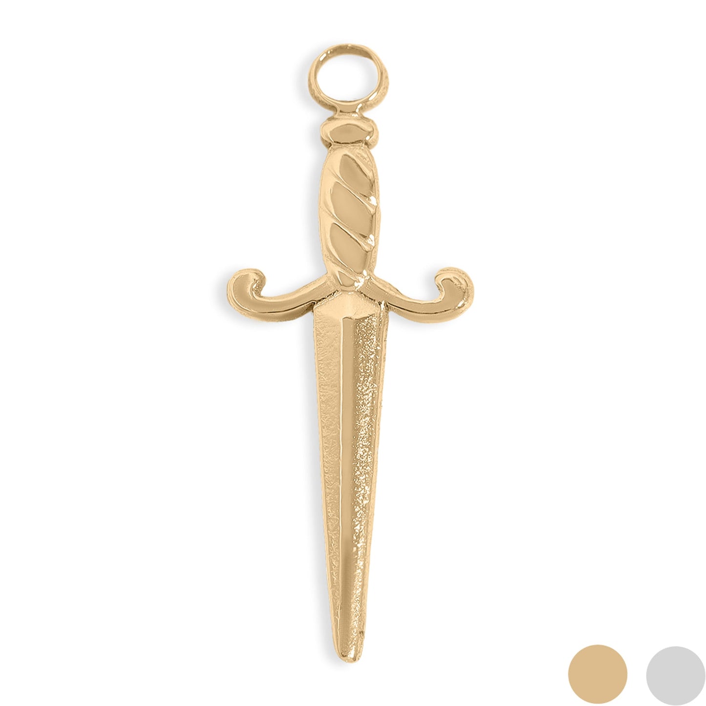 18K Gold PVD Stainless Steel Dagger Charm / PDL0199