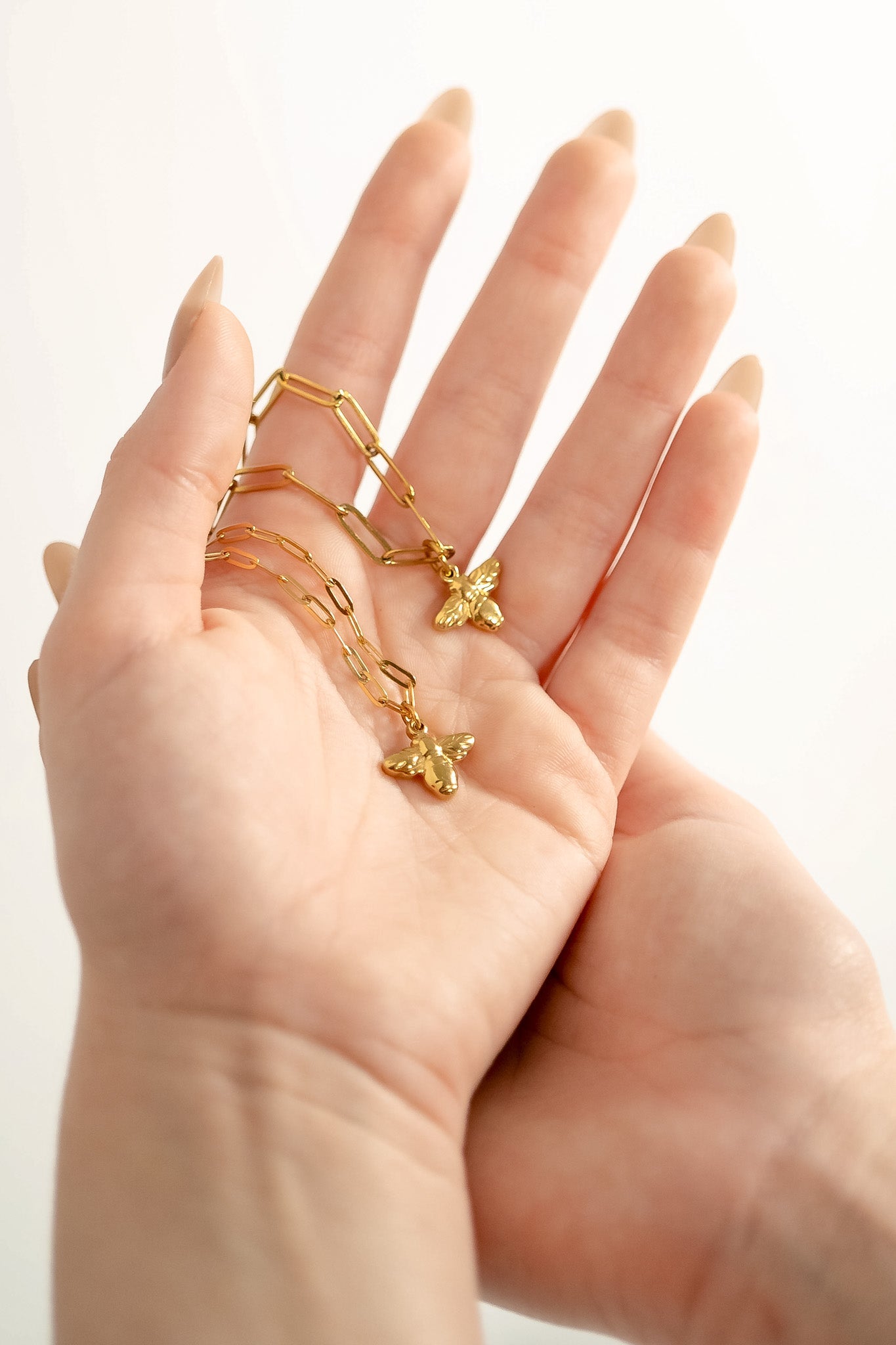 18K Gold PVD Stainless Steel Bee Charm / PDL0102