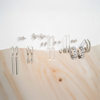 18K Gold PVD Stainless Steel Zodiac Stud Earrings / ERJ0059