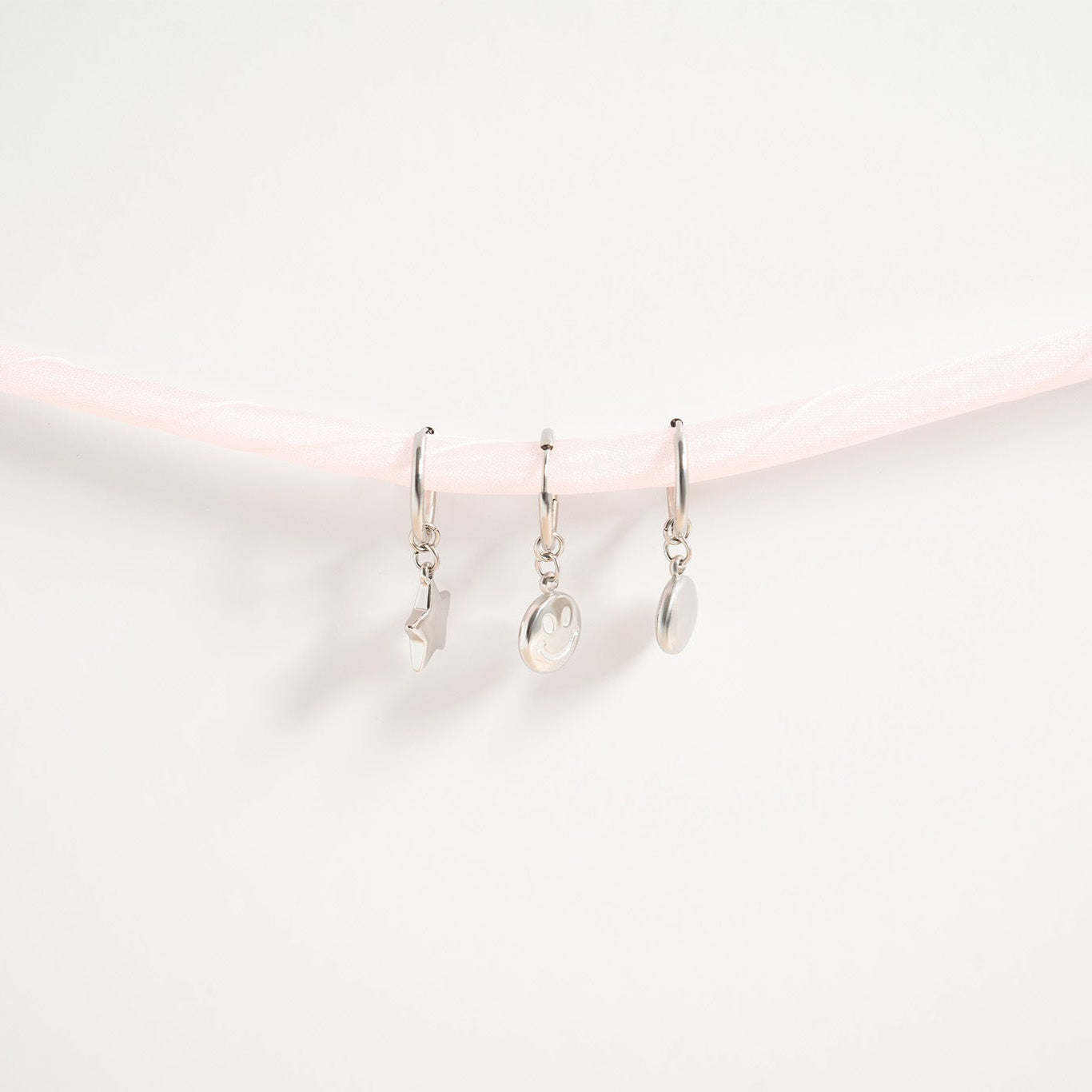 18K Gold PVD Stainless Steel Star Huggie Earrings / ERJ0070