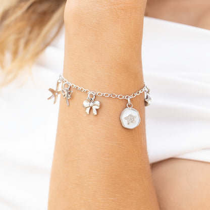 18K Gold PVD Stainless Steel Charm Connector / ENC0012