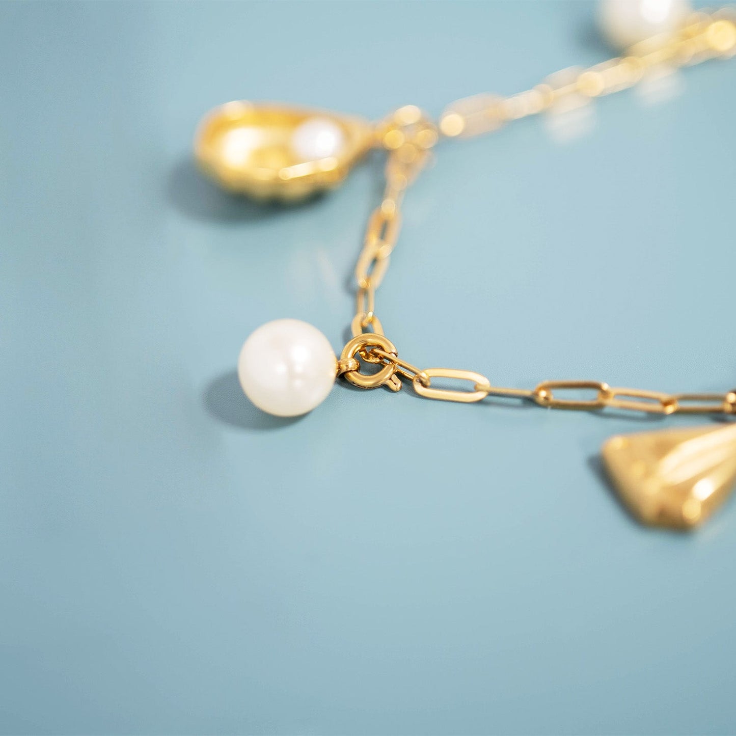 18K Gold PVD Stainless Steel Charm Connector / ENC0012