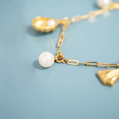 18K Gold PVD Stainless Steel Charm Connector / ENC0012