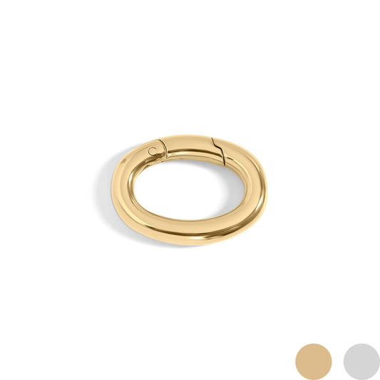 18K Gold PVD Stainless Steel Oval Carabiner / ENC0032