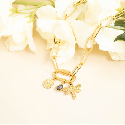 18K Gold PVD Stainless Steel Classic Carabiner / ENC0034