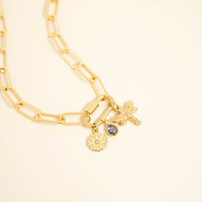 18K Gold PVD Stainless Steel Classic Carabiner / ENC0034