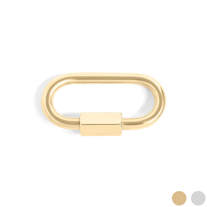 18K Gold PVD Stainless Steel Classic Carabiner / ENC0034