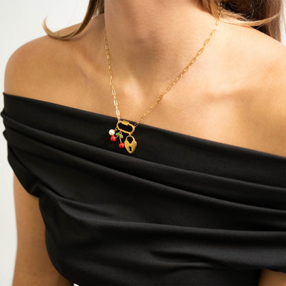 18K Gold PVD Stainless Steel Classic Carabiner / ENC0034