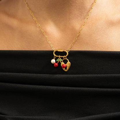 18K Gold PVD Stainless Steel Classic Carabiner / ENC0034