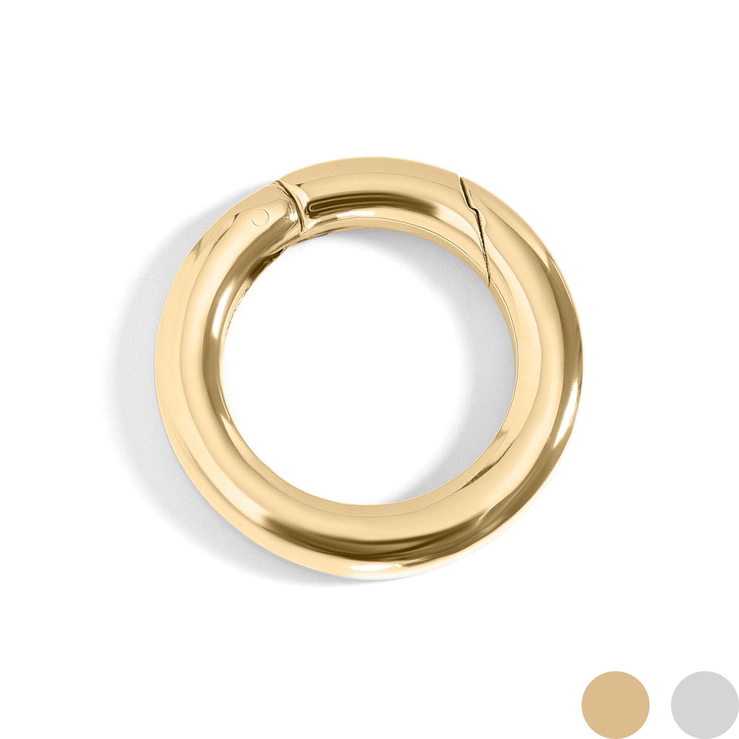 18K Gold PVD Stainless Steel Circle Carabiner / ENC0036