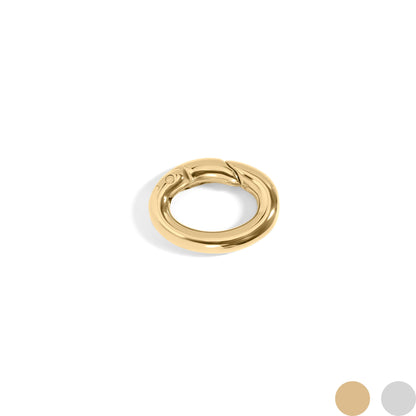 18K Gold PVD Stainless Steel Rounded Oval Carabiner / ENC0037