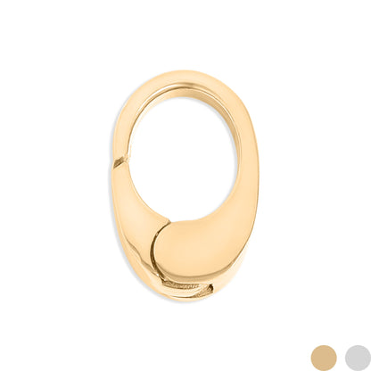 18K Gold PVD Stainless Steel Mini Oval Carabiner / ENC0050