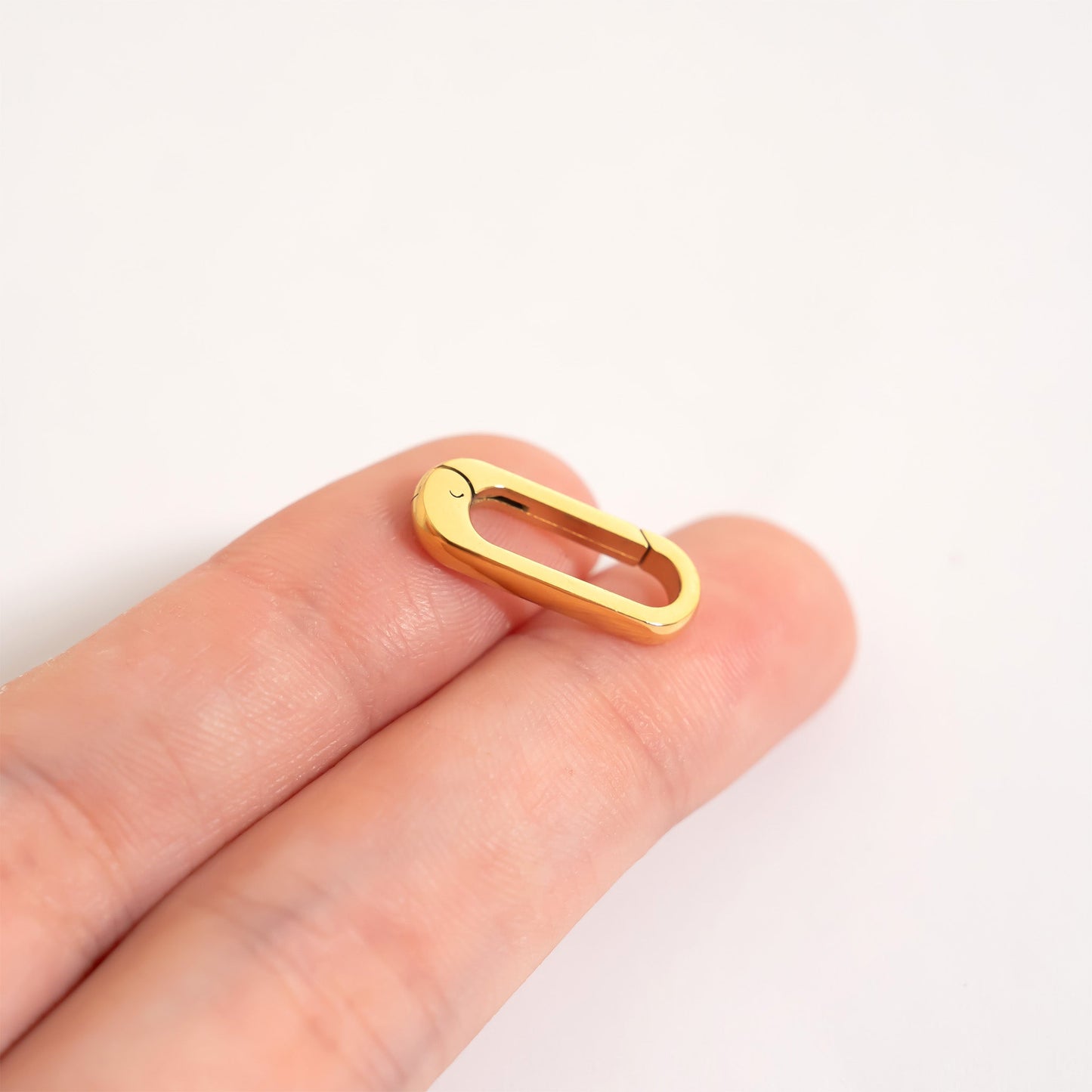 18K Gold PVD Stainless Steel Charm Clasp / ENC0061