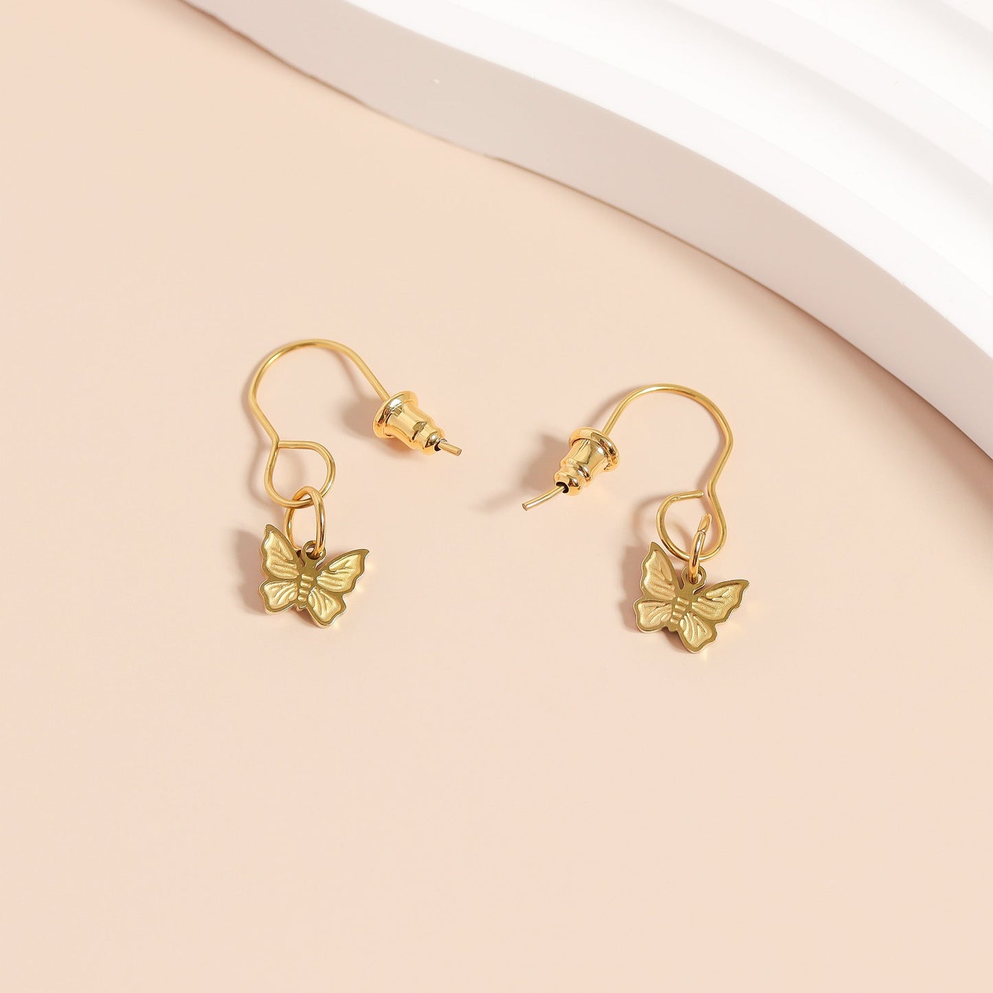 20 Pc 18K Gold PVD Stainless Steel Wire Earring Hooks / ERJ0043