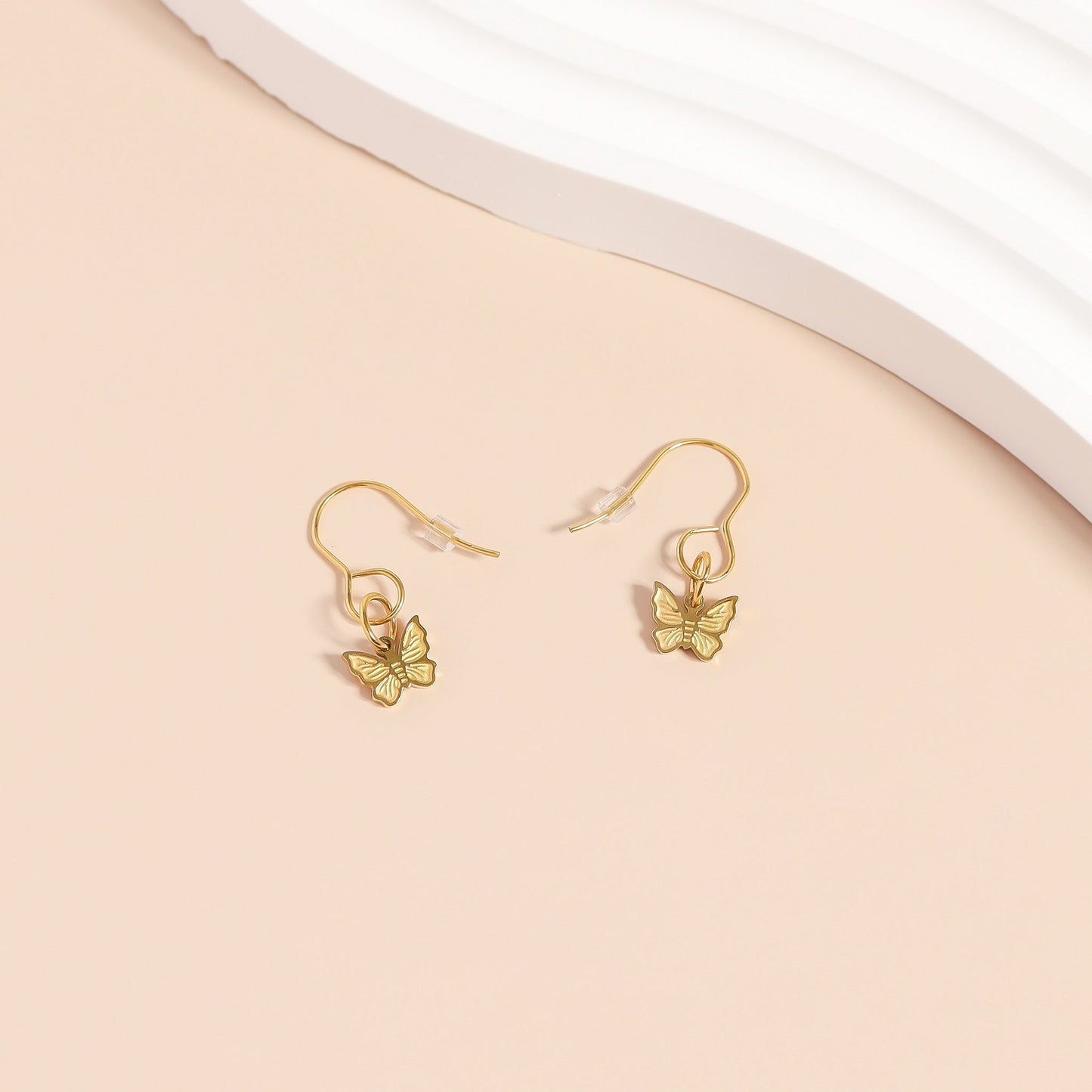 20 Pc 18K Gold PVD Stainless Steel Wire Earring Hooks / ERJ0043