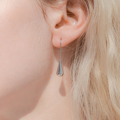 18K Gold PVD Stainless Steel Drop Earrings / ERJ0064