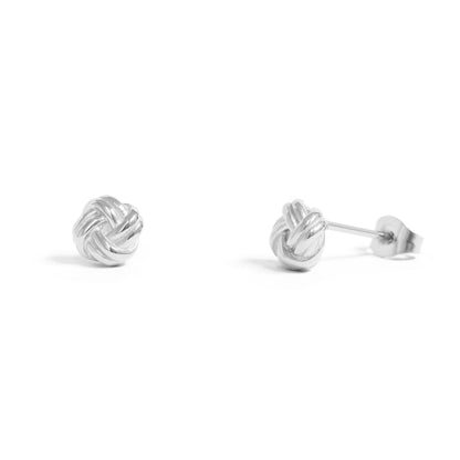 18K Gold PVD Stainless Steel Knot Stud Earrings / ERJ0077