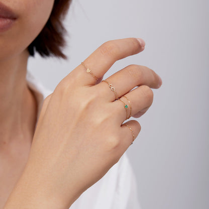 Permanent Jewelry 14K Solid Gold Heart Connector Charm / PMJ1006