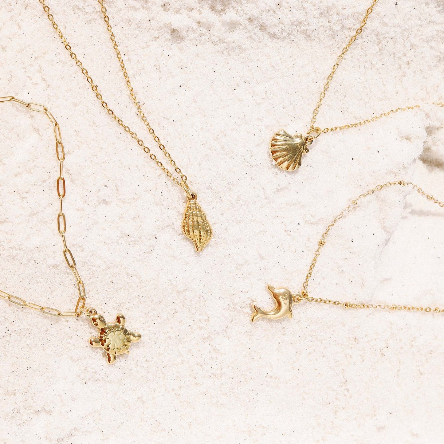 18K Gold PVD Stainless Steel Sea Turtle Charm / PDL0101